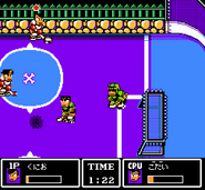 Tanibana High School's skating rink in Go-Go! Nekketsu Hockey Club Slip-and-Slide Madness