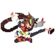 Jam's sprite in River City Girls 2