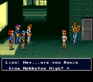 Lisa in Shin Nekketsu Kōha: Kunio-tachi no Banka