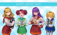Momozono, Reika, Hasebe, and Mami in Arc System Works' White Day 2025 art