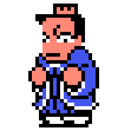 Maeda's sprite in River City: Knights of Justice