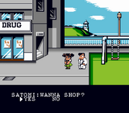 Momozono in the Famicom version of Surprise! Nekketsu New Records! The Distant Gold Medal