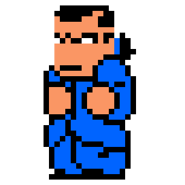 Wataru's sprite in River City: Rival Showdown