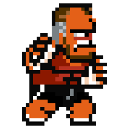 Rudy's sprite in River City Ransom: Underground