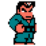 Washio's judo sprite in Surprise! Nekketsu New Records! The Distant Gold Medal