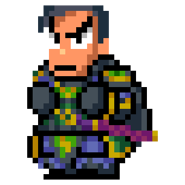 Tsuge's sprite in River City Saga: Three Kingdoms Next