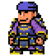 Katō's sprite in River City Saga: Three Kingdoms