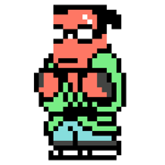 Sonokawa's sprite in Downtown Nekketsu Jidaigeki
