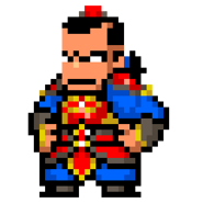 Wataru's sprite in River City Saga: Three Kingdoms