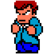 Shinji Kunio Special.png (6 KB) Shinji's sprite in Nekketsu Kōha Kunio-kun Special