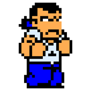 Wataru's sprite in Nekketsu Kōha Kunio-kun Special