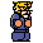Toraichi's sprite in River City: Rival Showdown