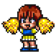 Nishino's sprite in Downtown River City Baseball Story ~Play Ball, Kunio!~
