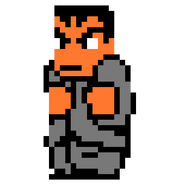 Sawaguchi's sprite in Downtown Nekketsu Story