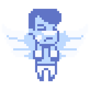 Kunio's angel sprite in River City Girls