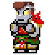 Robo-Kunio's sprite in River City Saga: Three Kingdoms Next