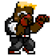Wes' sprite in River City Ransom: Underground