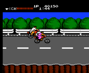 The bike chase, the second part of Stage 2 on Level 1.