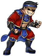 Kinoshita's berserk dialog portrait in River City Saga: Three Kingdoms Next