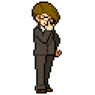 Takeru's sprite in Stay Cool, Kobayashi-san!: A River City Ransom Story