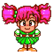 Momozono's sprite in Kunio's Oden