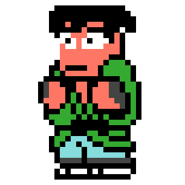 Yoshino's sprite in Downtown Nekketsu Jidaigeki