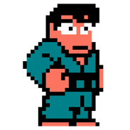 Yoshino's judo sprite in Surprise! Nekketsu New Records! The Distant Gold Medal