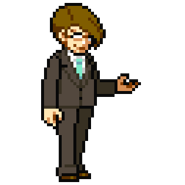 Takeru's sprite in Stay Cool, Kobayashi-san!: A River City Ransom Story