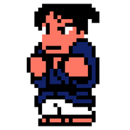 Nanase's sprite in Downtown Nekketsu Jidaigeki