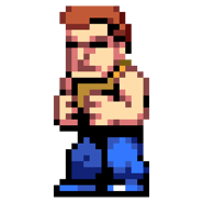 Williams' sprite in Double Dragon Dodgeball