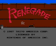 Renegade title screen.