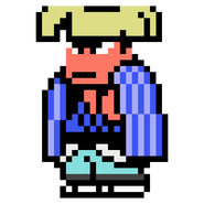 Kinoshita's sprite in Downtown Nekketsu Jidaigeki