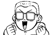 Sonokawa in the manga Kunio-kun! Nekketsu Battle!