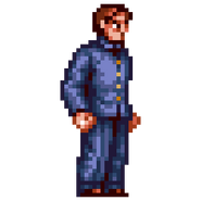 Urabe's sprite in River City Renegade