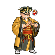 Sawaguchi's angry dialog portrait in River City Saga: Three Kingdoms