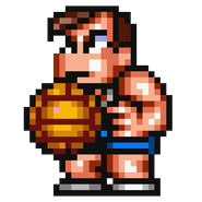 Kamijō's sprite in Kunio's Dodgeball Time, C'mon Guys!