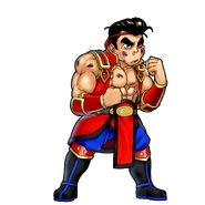 Washio's defeated dialog portrait in River City Saga: Three Kingdoms