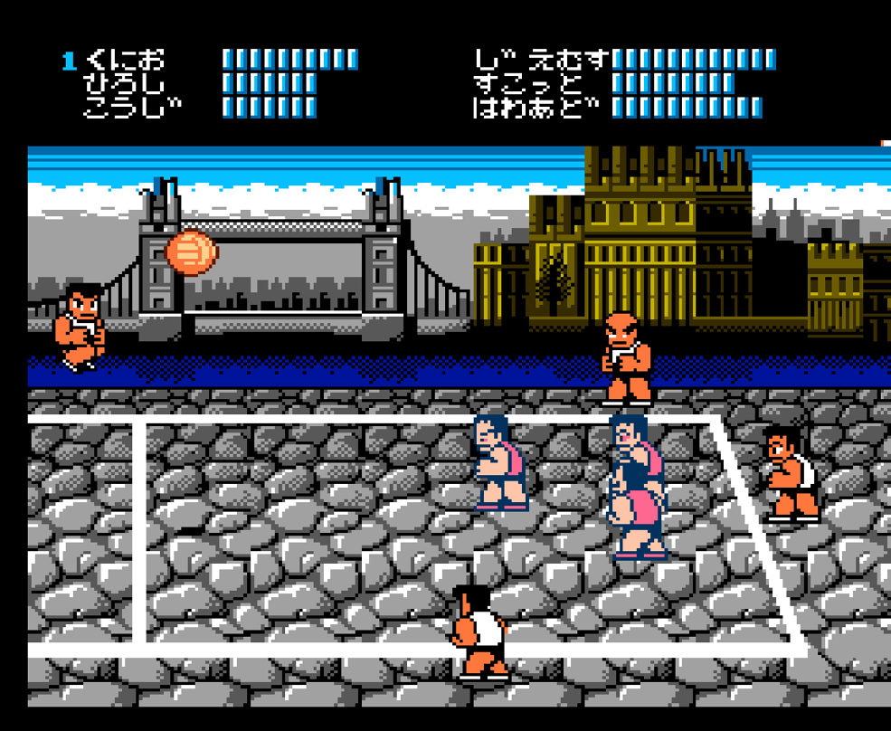 Nekketsu Kunio-kun Dodgeball – Famicom (FC) – NTSC-JPN – Complet – Bon État