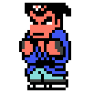 Washio's sprite in Downtown Nekketsu Jidaigeki