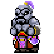 Robobo's sprite in River City Saga: Three Kingdoms Next
