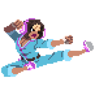 Chin's sprite in River City Girls 2