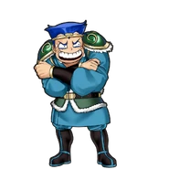 Godai's fearful dialog portrait in River City Saga: Three Kingdoms