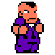 Mikoto's sprite in Nekketsu Kōha Kunio-kun Special