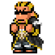 Shishiō's sprite in River City Saga: Three Kingdoms Next