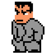 Sawaguchi's sprite in River City: Rival Showdown