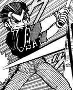 Lance in the manga Kunio-kun! Nekketsu Battle!