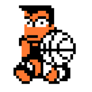 Godai's sprite in Nekketsu! Street Basketball All-Out Dunk Heroes