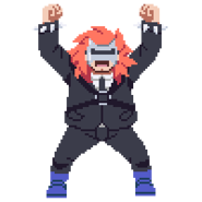 Burnov's sprite in River City Girls