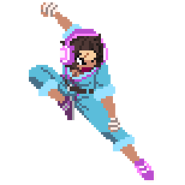 Chin's sprite in River City Girls 2