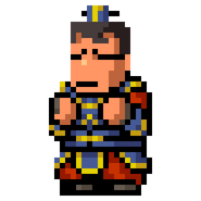 Taira's sprite in River City Saga: Three Kingdoms